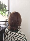 ベージュカラーボブ