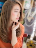 ゆらぎ斜めバング外国人風フェミニンロングc5北浦和20代30代40代