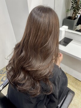 ネイビー(Navy) 「ライムベージュ」#韓髪#ヨシンモリ