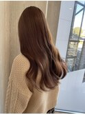 ブリーチ無しWカラーでつくるベージュ