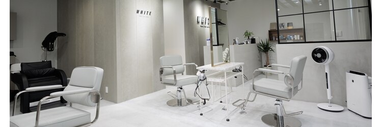 ホワイト(WHITE)のサロンヘッダー