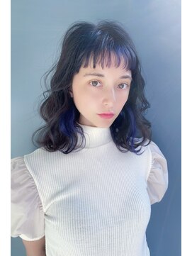 リークフー(Ree cu fuu) オリーブベージュ　レイヤーカット　ニュアンスパーマmori