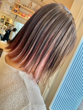 ヘア メイク ココ(hair make coco) 【インナー】　範囲広めのピンクCOLOR♪