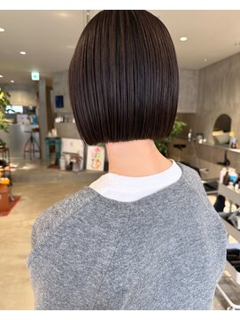 ハウ 心斎橋(how) 20代30代大人可愛い毛先パーマミルクティアッシュ肩ライン