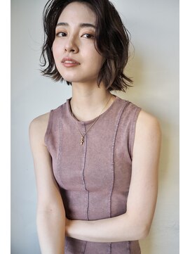 レセ 南柏店(Laissez) 大人ショート/ナチュラルボブ/ゆるウェーブ/イメチェン/春ヘア