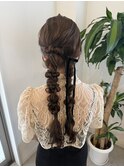 ツインで甘すぎないオススメヘアセット☆