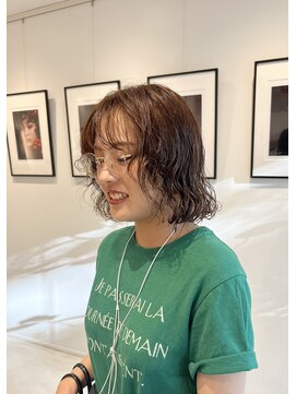 シアン 矢場町店(CYAN.) パーマかけてから3ヶ月後のメンテナンスカット＋カラー