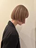 ビュートリアム265(BEAUTRIUM 265)&nbsp;ミニボブ/ミルクティーベージュ/前髪ありボブ/切りっぱなしボブ
