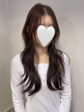 韓国ヘア◎レイヤー×ブラウンカラー[カミケン黒岩店/福島]