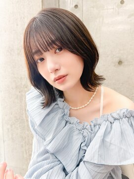 ボブ/ブリーチなし/髪質改善/イノアカラー/韓国ボブ/立川ボブ