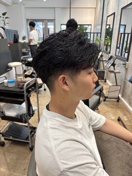 MEN’S HAIR/波巻ツイストスパイラル/フェザーパーマ/船橋