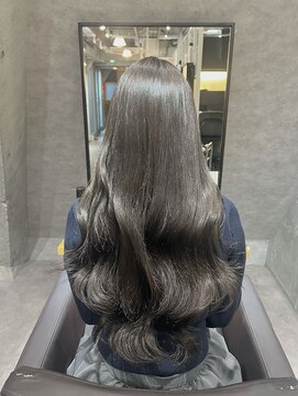 フルールバイリトル 新宿(FLEUR by little) ブリーチ無し透明感グレージュ