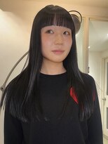 ナヌーク ダイカンヤマ(nanuk daikanyama)&nbsp;渋谷/代官山/オン眉/黒髪パッツン/ワンレン/黒髪ロング