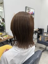 クラン(Chlan)&nbsp;簡単スタイリング肩上ロブ×オリーブベージュ