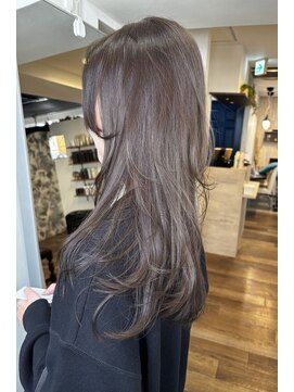 ブレス ヘアアンドスパ 湘南台(bless hair spa) 抜け感のあるレイヤー×透明感ベージュ