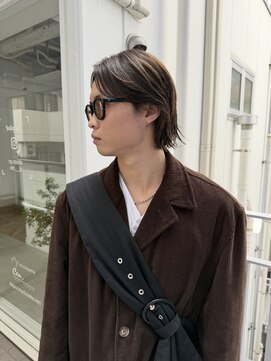 PARKiiiNG 心斎橋　ブリーチ/ダブルカラー/パーマ/メンズ【パーキング】 ニュアンスパーマ