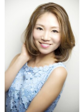 キープへアデザイン(keep hair design) センターパート☆美髪大人ボブ【keep hair desigin.木田昌吾】