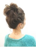 ニュアンスお団子　ヘアセット