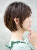 前髪あり大人ショートボブ20代30代40代【AIN.表参道】川原大地