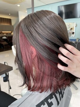 アメイジングヘアー 美沢店(AMAZING HAIR) インナーカラー×ピンク