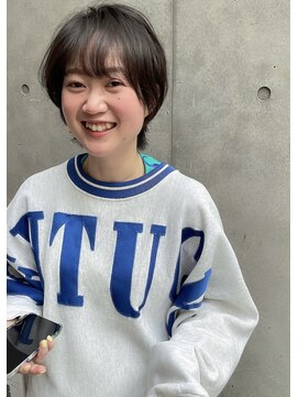 エッセンス(THE ESSENCE) short 切りっぱなしボブエアリーロング美髪ピンクブラウン