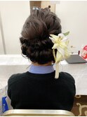 シンプル大人ダウンシニヨン