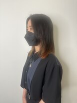 ゼンドットカラスマ(Zen.karasuma) デザインインナーカラー×セミロング