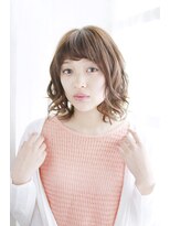 シュシュット(chouchoute)&nbsp;斜めバングデザインカラーシルキーベージュグレージュカラー/175