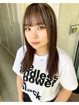 ガルボ ヘアー(garbo hair)&nbsp;ナチュラルブラウン ハイライト 10代 20代