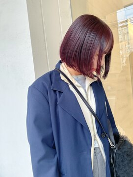 チクロヘアー(Ticro hair) @nkkn15 cassis red