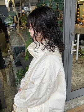 マメ(mame) しっかりパーマ/黒髪