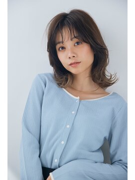 クロード モネ 池袋店(Claude MONET) 外はねボブ×オリーブカラー【池袋・池袋東口】
