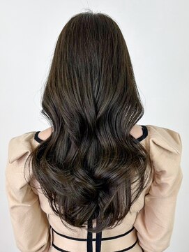 アルバム 新宿(ALBUM SHINJUKU) くびレイヤー美髪カーキベージュレイヤーロング_ba502481