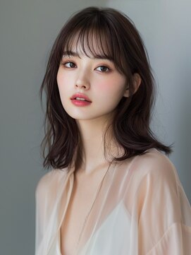 アルトリスト(Altruist Aging×HAIR&SPA) ★ダークアッシュ大人ガーリーボブ着物ミディアムレイヤーカット