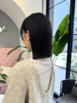 サンド 大阪梅田(sand)&nbsp;＠hitoshi__sand /黒髪/ネビージュ/小顔/ワンレン/大阪梅田