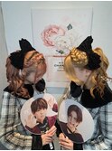 【GLOSS心斎橋】編みカチュサイドポニー