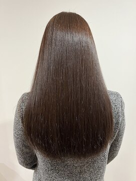 アオゾラヘアー 本店(AOZORA HAIR) 艶々ココアブラウン 髪質改善 縮毛矯正 酸性ストレート