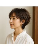 ミセス柔らかレイヤーショートボブ　20代 30代 40代 50代 60代