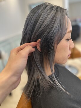 ヘアーサロン リアン 熊谷2号店(hair salon Rien) シルバーバレイヤージュ