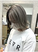 ワンホンレイヤー/ミルクティーブロンド/ダークブルー/稲毛