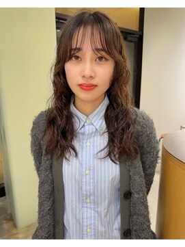 ホロ(hollo) ロングパーマニュアンスウェーブくるくるパーマ