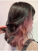 ♪桜ピンクインナーカラー♪