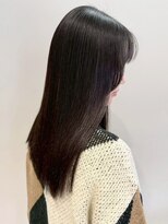 オレンジペコ(orange peco)&nbsp;アッシュブラック 透明感カラー 前髪カット レイヤーカット 美髪