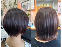アミティー(amitie)の雰囲気(ツヤ・透明感カラーと丸みショート・ボブで上品・なスタイルに♪)