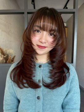 エトワ 中央店(etoi) 大分韓国かき上げレイヤーカット大人レイヤー顔まわりレイヤー