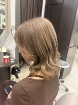 プランタン フォー ヘアー(printemps FOR HAIR)&nbsp;◎ブリーチあり◎ミルクティーベージュ◎くびれ巻き
