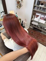 マーノプラス(mano+)&nbsp;髪質改善カラー赤ヘアカラー