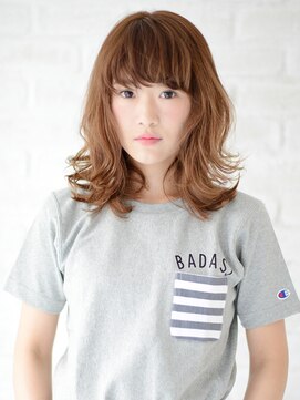 アースコアフュールボーテ 新潟中野山店 (EARTH coiffure beaute) カールが弾む♪小顔セミディ【新潟東区美容室EARTH】