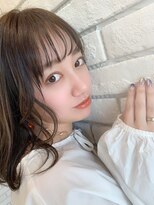 フルミー(fulme.) 透明感とシースルーパッツン　オリーブベージュ