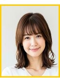 Ｃカーブカール/レイヤーでヌケ感/流し前髪/30・40・50代